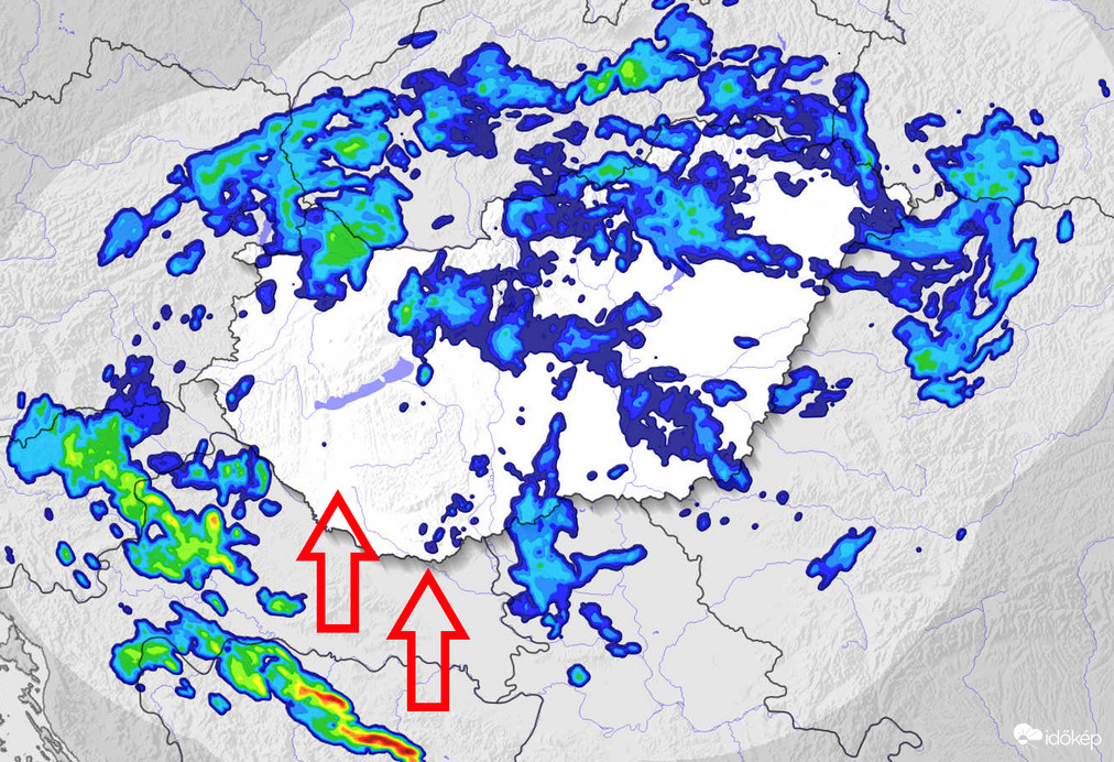 Megindult a zivatarlánc Magyarország felé