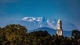 Schneeberg az őszi napsütésben