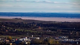 A Gerecse 142 km-re Sopronból nézve