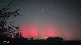 Aurora Borealis a Mohács-szigeten