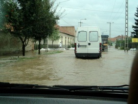 Árvíz Szikszón 2005.08.17