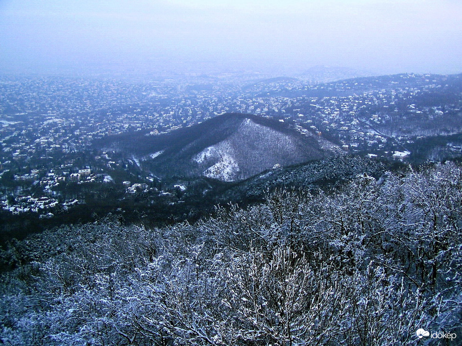 Téli panoráma - este a kilátóból