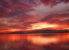 Csodás naplemente a Balatonon 12.18.