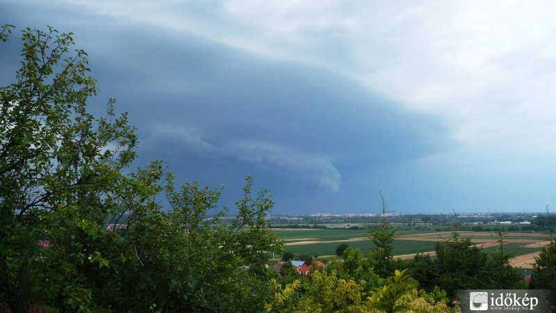 Győr felett a vihar