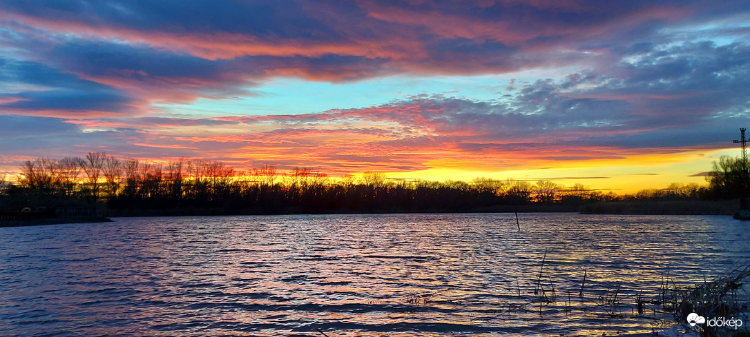 Színes naplemente a Tisza-tónál 6.