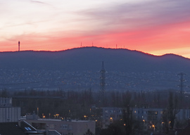 Naplemente a meteorológiai tél utolsó estéjén