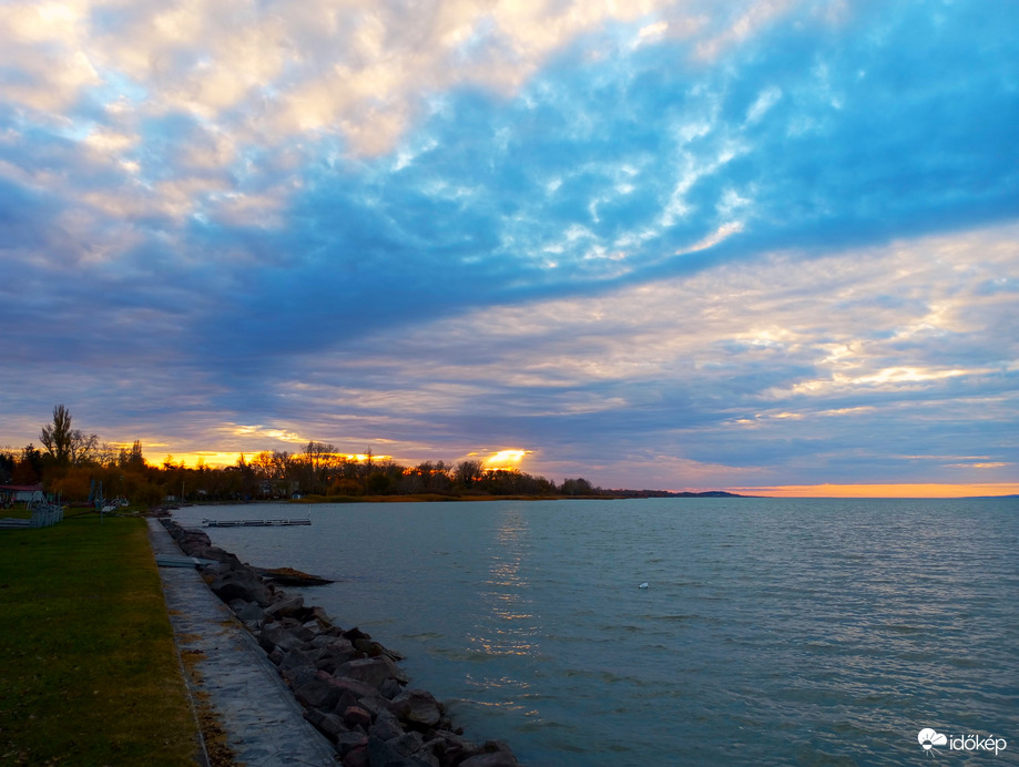 Balatonszemes, közeleg az alkonyat...