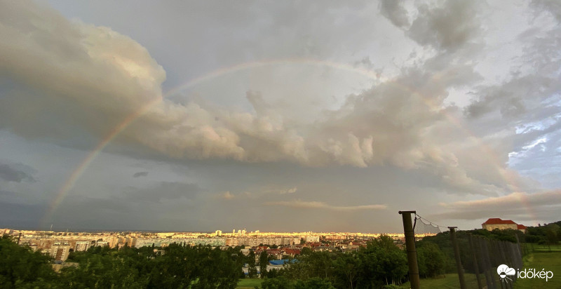 Nyári vihar Budapest felett