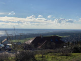 Velencei tó kilátása a Bence hegyről a mai gyönyörű napos időben