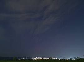 Aurora borealis vége Szentendre dél