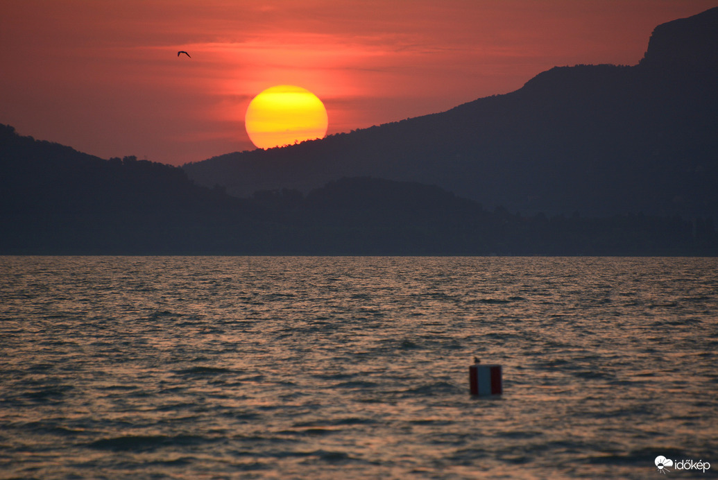 Szaharai poros, mégis gyönyörű napkelte 07.10.