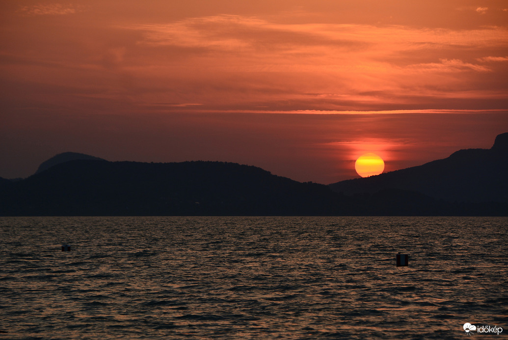 Szaharai poros, mégis gyönyörű napkelte Györökön 07.10.