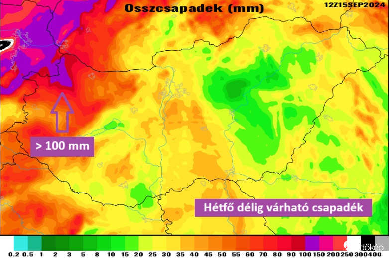 Kiadós esőt hoz a mediterrán ciklon