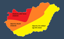 Kedden akár heves zivatarok