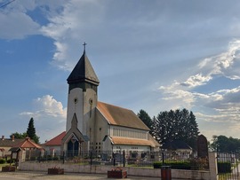 Vihar után, oldalról érkező Tyndall-sugarakkal