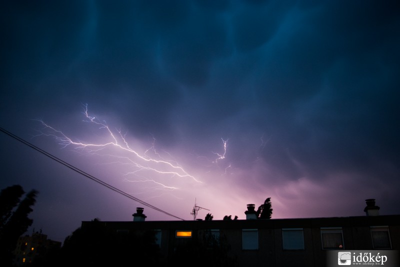 Pénteki vihar Hódmezővásárhely felett