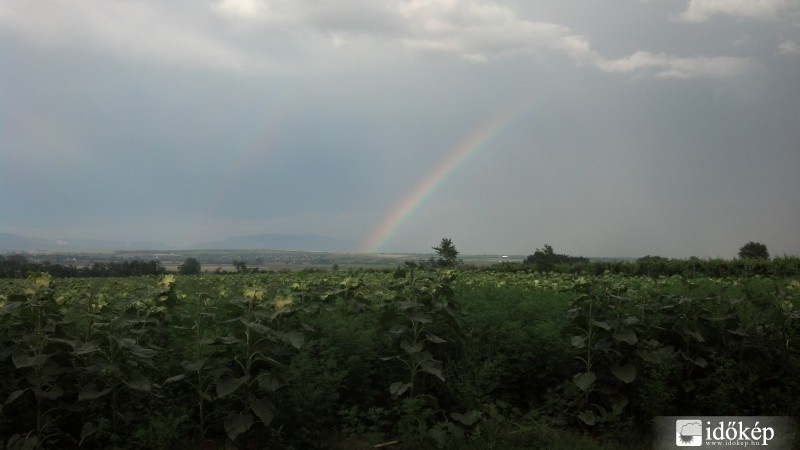 Zivatar Hatvan felett 2014. 08. 08.