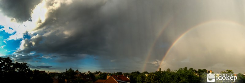 Dupla szivárványos panoráma