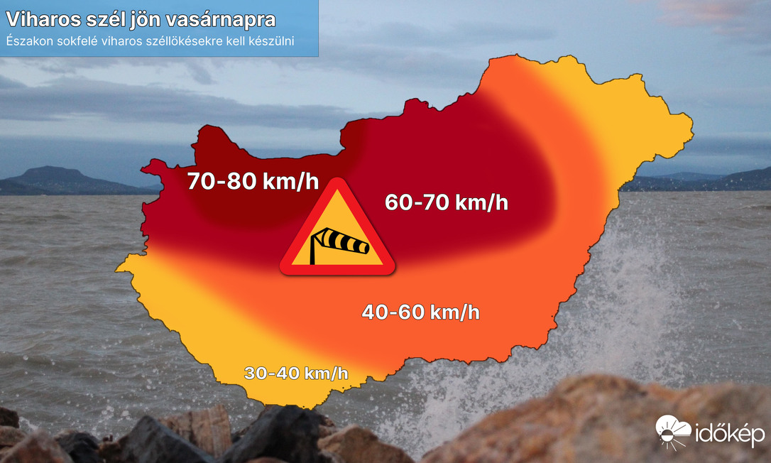 Szeles lesz a vasárnap