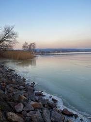 Jegesedő Balaton Keszthelyen