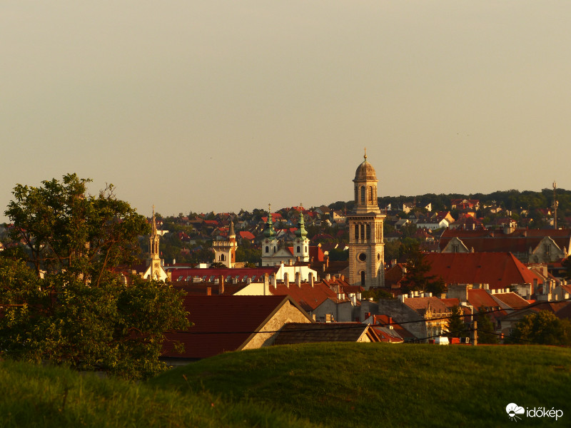 Sopron naplementi fényben