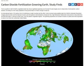 Bolygónk válasza a CO2-re 