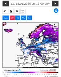 Hómagasság január 10 körül